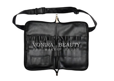 کیف آرایش قلم مو PU چرم قابل حمل PU قابل حمل 26 جیب برس لوازم آرایشی و بهداشتی با بند کمربند هنرمند