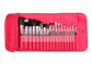 Extremely Good Professional Makeup Brush Set 18 PCs With Red Pouch