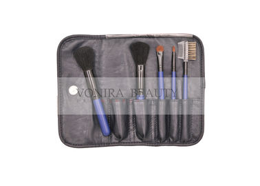 5 PCS Blue Ferrule Makeup Brush Gift Set / Powder Makeup Brush