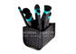 Pro Snake Leather Makeup Brush Holder Cosmetic Box Storage Case Pen Organizer High Gloss PU