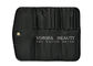 کیف دستی آرایش قابل حمل رول کیف دستی کیف لوازم آرایشی مسافرتی بسته شدن تسمه مغناطیسی بسته 10 جیب سیاه ابزار زیبایی