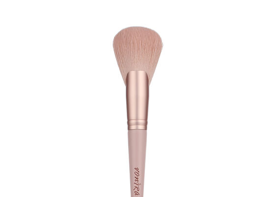 Vonira Beauty Bronzer Fan Brush Powder Brush With Luxury Faux Goat Hair Function Taklon PBT Synthetic Hair