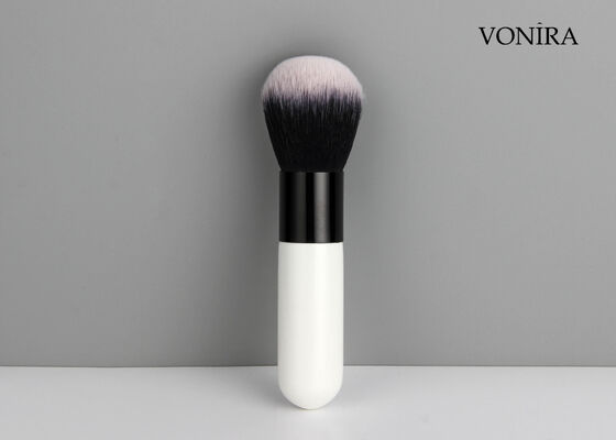 Vonira Beauty برچسب خصوصی آرایش کبوکی برس با موهای مصنوعی صورت برس پودر معدنی