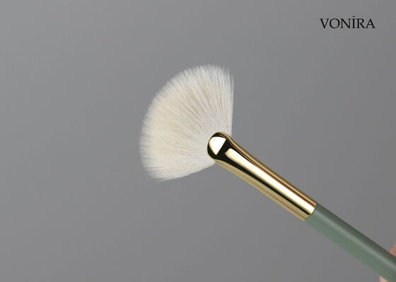 برس فن هایلایتر موی بز سفید طبیعی سفارشی عمده فروشی Vonira با خدمات برچسب خصوصی