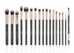 Vegan Synthetic Hair Makeup Brushes 27Pcs With Forest Wood Handle