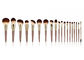Vonira Beauty 19 Pieces Synthetic Makeup Brushes With Matte Wood Handle