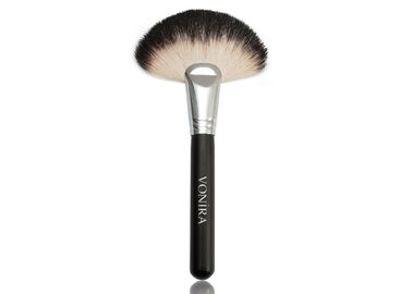 برس آرایش موی بزی فن بزرگ Vonira Beauty / برس آرایشی دسته چوبی